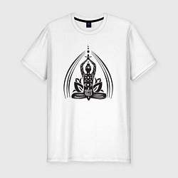 Футболка slim-fit Yoga vibe, цвет: белый