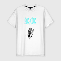 Футболка slim-fit AcDc Angus Young, цвет: белый