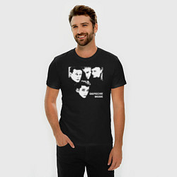 Футболка slim-fit Depeche mode faces, цвет: черный — фото 2