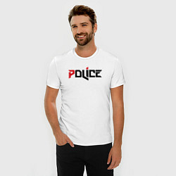 Футболка slim-fit Police, цвет: белый — фото 2