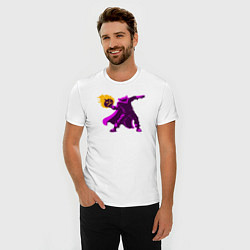 Футболка slim-fit Halloween fire, цвет: белый — фото 2