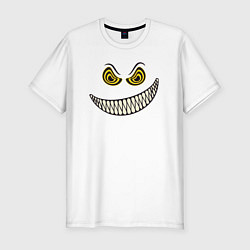 Мужская slim-футболка Оскал смайлика