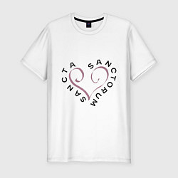 Мужская slim-футболка Святая святых - sancta sanctorum
