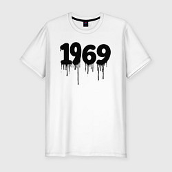 Футболка slim-fit Капающий 1969, цвет: белый