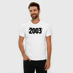 Футболка slim-fit Динамичный 2003, цвет: белый — фото 2