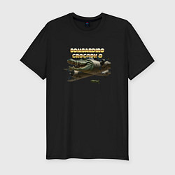 Футболка slim-fit Bombardino Crocodillo, цвет: черный