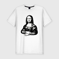 Футболка slim-fit Джоконда, цвет: белый