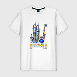 Футболка slim-fit Heroes of might and magic 3 Tower, цвет: белый