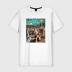 Футболка slim-fit Однажды в искусстве, цвет: белый