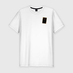 Футболка slim-fit Урист: туз буби, цвет: белый