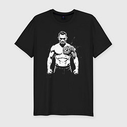 Футболка slim-fit Тони Фергюсон, цвет: черный