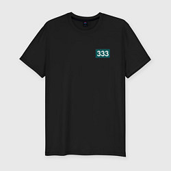 Футболка slim-fit Игрок - 333, цвет: черный