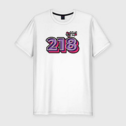 Футболка slim-fit Игрок 218, цвет: белый