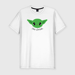 Футболка slim-fit Ребёнок Йода, цвет: белый