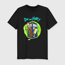 Футболка slim-fit Doc and Morty, цвет: черный