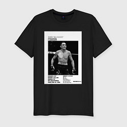 Мужская slim-футболка Тони Фергюсон постер