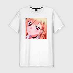 Футболка slim-fit Marin Kitagawa, цвет: белый