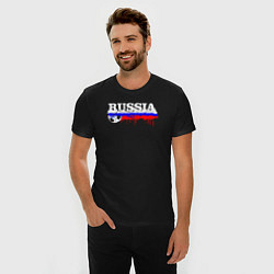 Футболка slim-fit Russia football, цвет: черный — фото 2