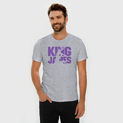Футболка slim-fit King James basketball, цвет: меланж — фото 2