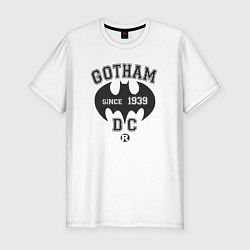 Футболка slim-fit Gotham city 1939, цвет: белый