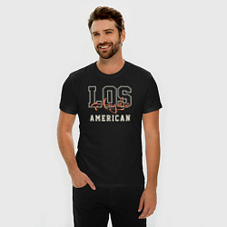 Футболка slim-fit Los Angeles american, цвет: черный — фото 2