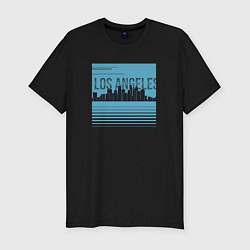 Футболка slim-fit Los Angeles city, цвет: черный