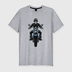 Мужская slim-футболка Skeletor racer