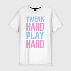 Футболка slim-fit Twerk Hard, цвет: белый