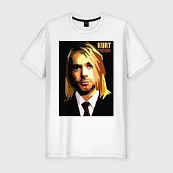 Мужская slim-футболка Cobain Art