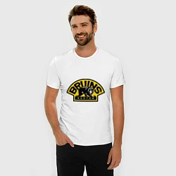 Футболка slim-fit HC Boston Bruins Label, цвет: белый — фото 2