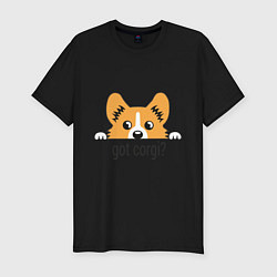 Футболка slim-fit Got Corgi, цвет: черный