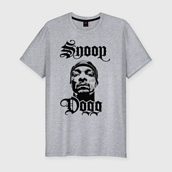 Футболка slim-fit Snoop Dogg Face, цвет: меланж