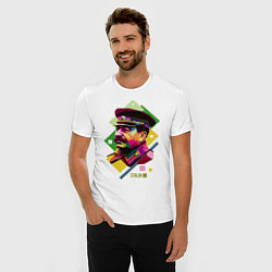 Футболка slim-fit Stalin Art, цвет: белый — фото 2