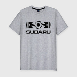 Футболка slim-fit Subaru, цвет: меланж