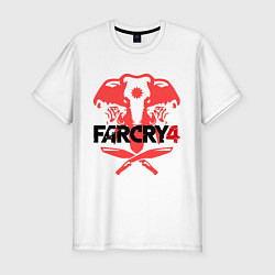 Футболка slim-fit Far Cry 4, цвет: белый