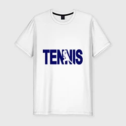 Футболка slim-fit Tennis, цвет: белый