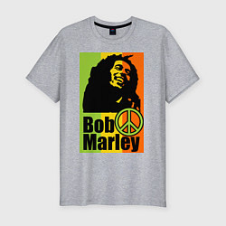 Мужская slim-футболка Bob Marley: Jamaica