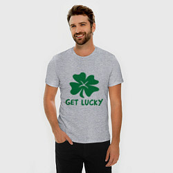 Футболка slim-fit Get lucky, цвет: меланж — фото 2