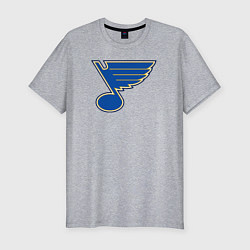 Футболка slim-fit St Louis Blues: Tarasenko 91, цвет: меланж