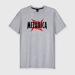 Футболка slim-fit Metallica logo, цвет: меланж