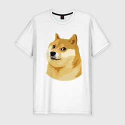 Футболка slim-fit Doge, цвет: белый