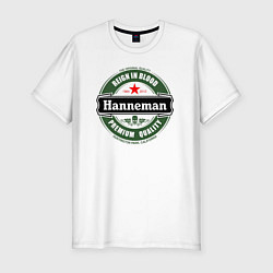 Футболка slim-fit Hanneman, цвет: белый