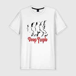 Мужская slim-футболка Deep Purple: Faces