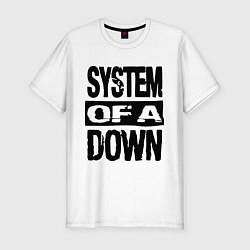 Футболка slim-fit System Of A Down, цвет: белый