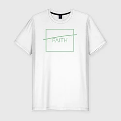 Футболка slim-fit 30 STM: Faith, цвет: белый