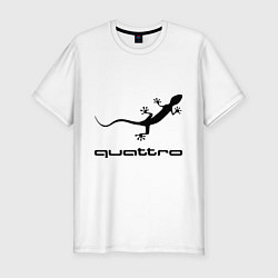 Футболка slim-fit Audi quattro, цвет: белый