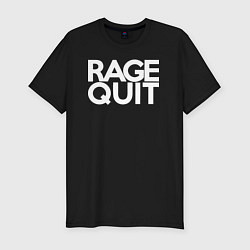 Футболка slim-fit Rage Quit, цвет: черный