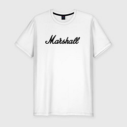 Мужская slim-футболка Marshall logo