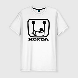 Футболка slim-fit Honda Logo Sexy, цвет: белый