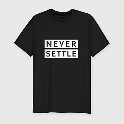 Мужская slim-футболка Never Settle